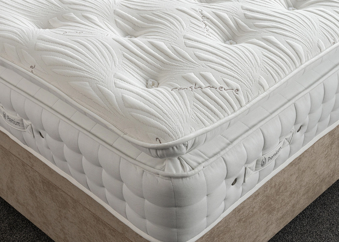 Renaissance 3000 Pocket Spring Wool & Cashmere Natural Mattress ( Medium To Firm)