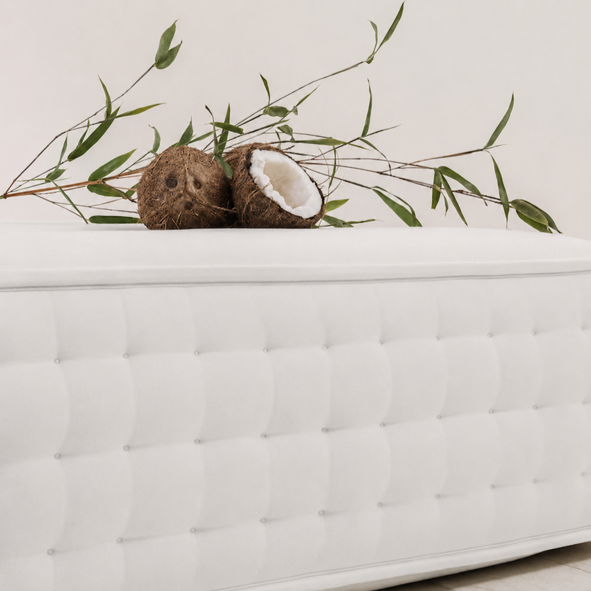 100% Organic Egyptian Cotton & Coco Hair & Wool 3000 Pocket Spring Mattress