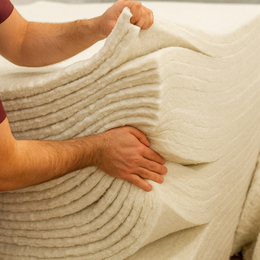 100% Organic Hand Tufted 3000 Air Suspension Pocket Spring Wool & Cotton Mattress
