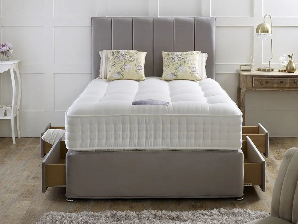 Natural Deluxe 1000 Pocket Spring Cotton Filled Mattress (Medium)
