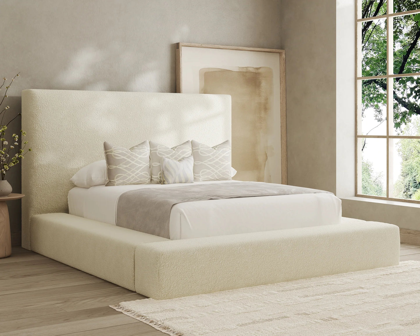 Cloud Boucle Bed Frame