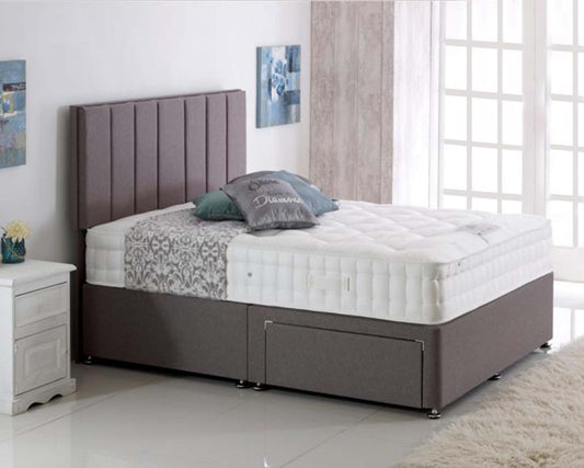 Natural Elegance 5000 Pocket Spring Wool Cashmere & Silk Mattress (Medium To Firm)