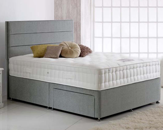 Natural 7000 Pocket Spring Wool Cashmere & Silk Mattress (Medium Firm)