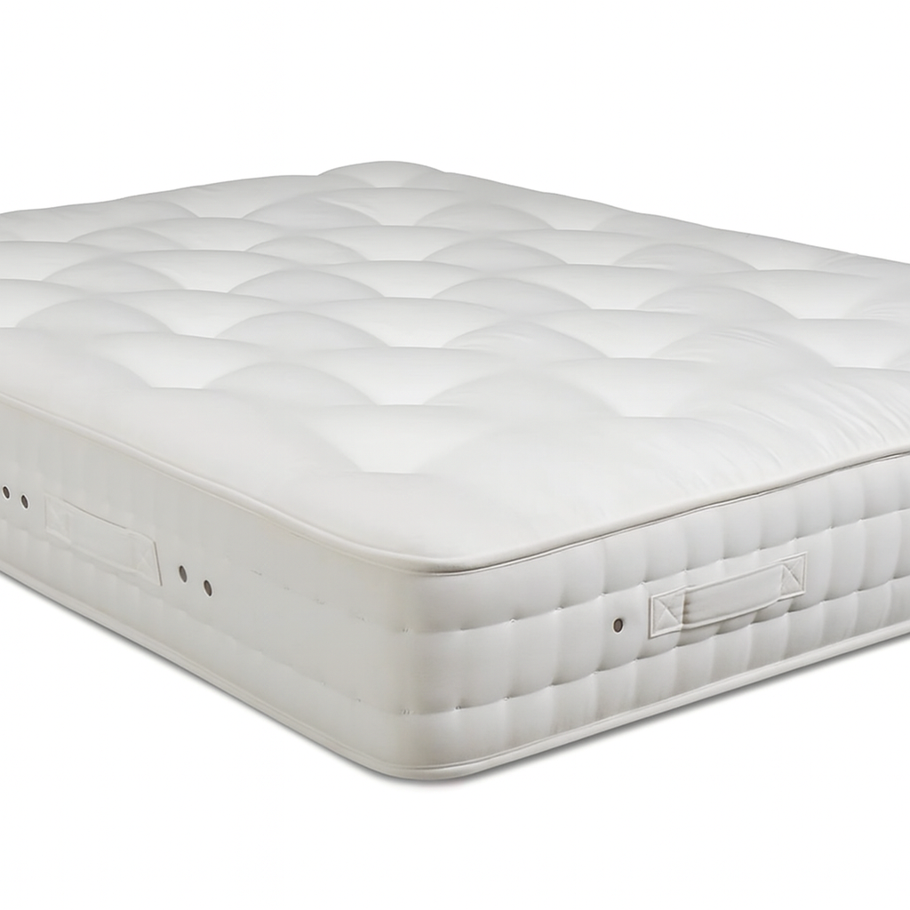 100% Organic Wool & Egyptian Cotton Mattress 1000 Pocket Spring