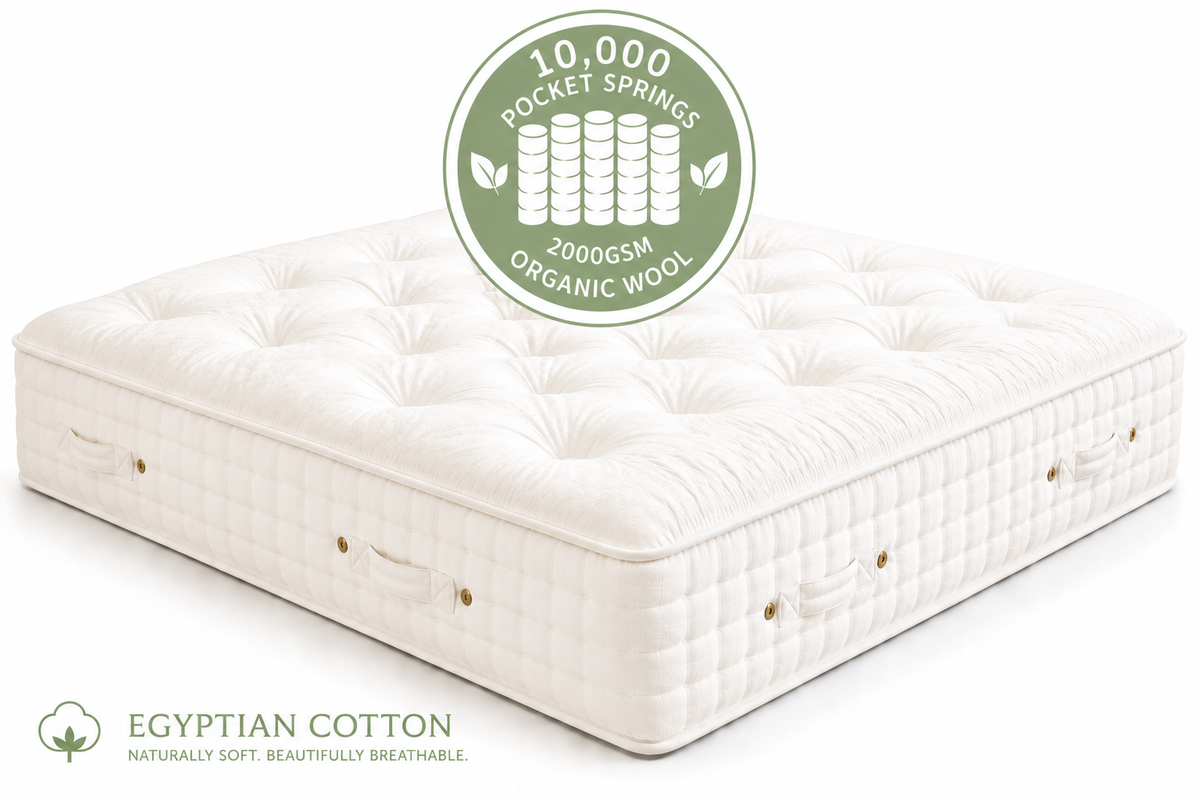 The Supreme 10,000 Pocket Spring Organic Wool & Cotton Mattress